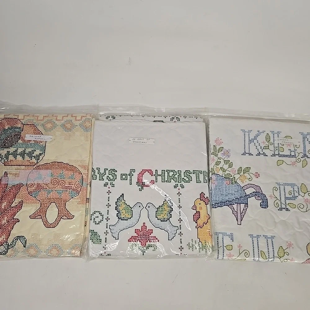 Handmade Cross-Quilt Blanket Lot‎ (Read Description)